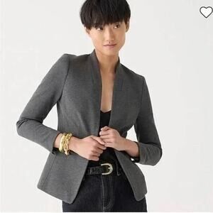 J. Crew Women's Going Out Blazer in Heather Dove Gray Stretch Twill Size 4 NWT